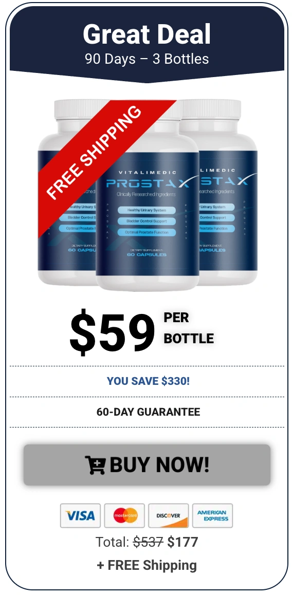 ProstaX order three bottles